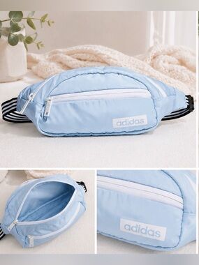 adidas Light Blue Crossbody Core Waist Pack Bag